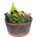 Oakwood Large 49cm Barrel Planter GN653 NWT6279