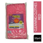 Janit-X Microfibre Cleaning Cloths Red Pack 10s - PACK (20) NWT6301P