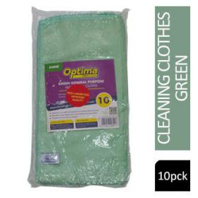 Janit-X Microfibre Cleaning Cloths Green Pack 10s Pack of 20 NWT6302
