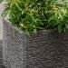 Strata Slate Pewter 32cm Short Square Planter GN686-PEW NWT6361