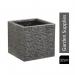 Strata Slate Pewter 32cm Short Square Planter (GN686-PEW) NWT6361