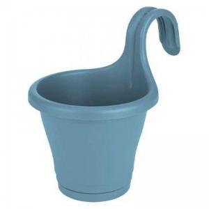 Elho Corsica Easy Hanger Single Vintage Blue Planter NWT6380