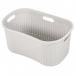 Addis Light Grey Rattan Hipster Laundry Basket NWT6405