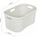 Addis Light Grey Rattan Hipster Laundry Basket NWT6405