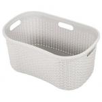 Addis Light Grey Rattan Hipster Laundry Basket - PACK (6) NWT6405P