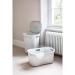 Addis Light Grey Rattan Hipster Laundry Basket - PACK (6) NWT6405P