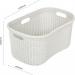 Addis Light Grey Rattan Hipster Laundry Basket - PACK (6) NWT6405P