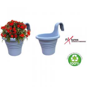 Fixtures Hang Easy Single Eco Planter Fence or Balcony Hook on Planters Pale Grey NWT6409