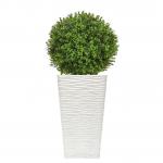 Fixtures High Gloss Glaze Wave MEDIUM 42cm Planter White NWT6413