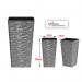Fixtures Glaze Wave LARGE 55cm Planter Grey NWT6416