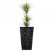 Fixtures Glaze Wave MEDIUM Planter Black NWT6417