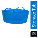 Gorilla Flexi Tub Blue Shallow 15 Litre NWT6463