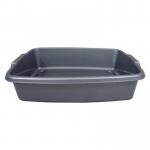 Deluxe Cat Litter Tray Silver 40x30x10cm NWT6471