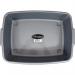 Deluxe Cat Litter Tray Silver 40x30x10cm NWT6471