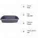 Deluxe Cat Litter Tray Silver 40x30x10cm NWT6471