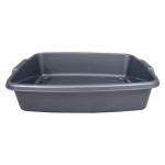 Deluxe Cat Litter Tray Silver 40x30x10cm NWT6471