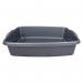 Deluxe Cat Litter Tray Silver 40x30x10cm NWT6471
