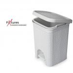 Fixtures Lace Design White Pedal Bin 5 Litre NWT6474