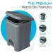 Fixtures Lace Design Grey Pedal Bin 5 Litre NWT6475