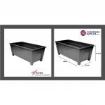 Fixtures Grosvenor Raised Large 55cm Black/Ebony Trough NWT6500