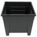 Fixtures Grosvenor Square Planter Black/Ebony 27cm NWT6515