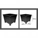 Fixtures Grosvenor Square Planter BlackEbony 27cm NWT6515