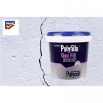Polycell 5093025 Polyfilla Trade One Fill 1 Litre, White - PACK (4) NWT6518P
