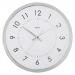 Acctim Yoko White & Chrome Wall Clock 32cm - PACK (6) NWT6522P