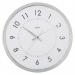 Acctim Yoko White & Chrome Wall Clock 32cm - PACK (6) NWT6522P