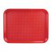 Fixtures Red Plastic Fast Food Serving Tray 34cm x 26cm NWT6576