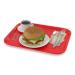 Fixtures Red Plastic Fast Food Serving Tray 34cm x 26cm NWT6576