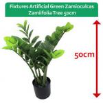 Fixtures Artificial Green Zamioculcas Zamiifolia Tree 50cm NWT6592