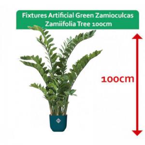 Fixtures Artificial Green Zamioculcas Zamiifolia Tree 100cm NWT6593