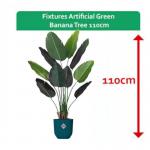 Fixtures Artificial Green Banana Tree 110cm NWT6597