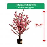 Fixtures Artificial Pink Peach Tree 95cm NWT6600