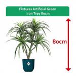 Fixtures Artificial Green Iron Tree 80cm NWT6601