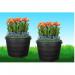 Blacksmith Black Patio Planter 35cm NWT6611