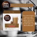 Dolce Gusto Cafe Au Lait Decaf 16s - PACK (3) NWT6615P