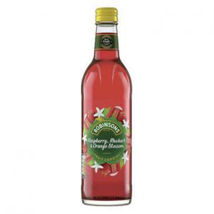 Robinsons Raspberry, Rhubarb & Orange Blossom 500ml Glass - PACK 8