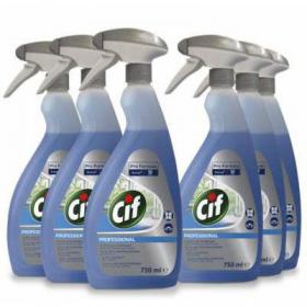 Cif Pro Formula Glass & Multi Surface Cleaner 750ml - PACK (6) NWT6658P