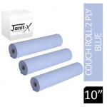 Janit-X Couch Rolls Blue 2ply 10inch 40m NWT667