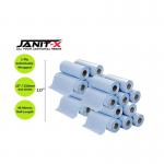 Janit-X 10 Inch Blue Eco 2 Ply Hygiene Couch Roll Made in UK from 100% Recycled paper NWT667