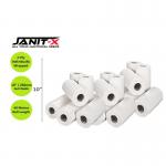 Janit-X Couch Rolls White 2ply 10inch ,40m - PACK (24) NWT668P