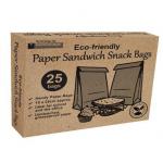 Planit Eco Friendly Paper Sandwich Bags 25s - PACK (20) NWT6700P