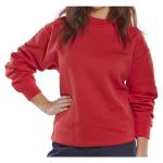 B-Click Workwear Red Sweatshirt Large NWT6701-L