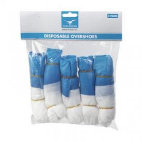 Glenwear Disposable Overshoes 5 Pairs One Size NWT6713
