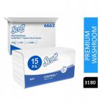 Scott Control Interfold Hand Towels15 Packs x 212s 6663 NWT6715