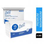 Scott Control Interfold Hand Towels 15 Packs x 212s 6663 NWT6715