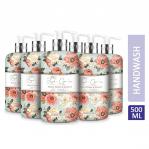 Baylis & Harding Peach Peony Hand Wash 500ml  - PACK (6) NWT6887P