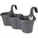 Elho Corsica Easy Hanger Trio ANTHRACITE Planter NWT6907